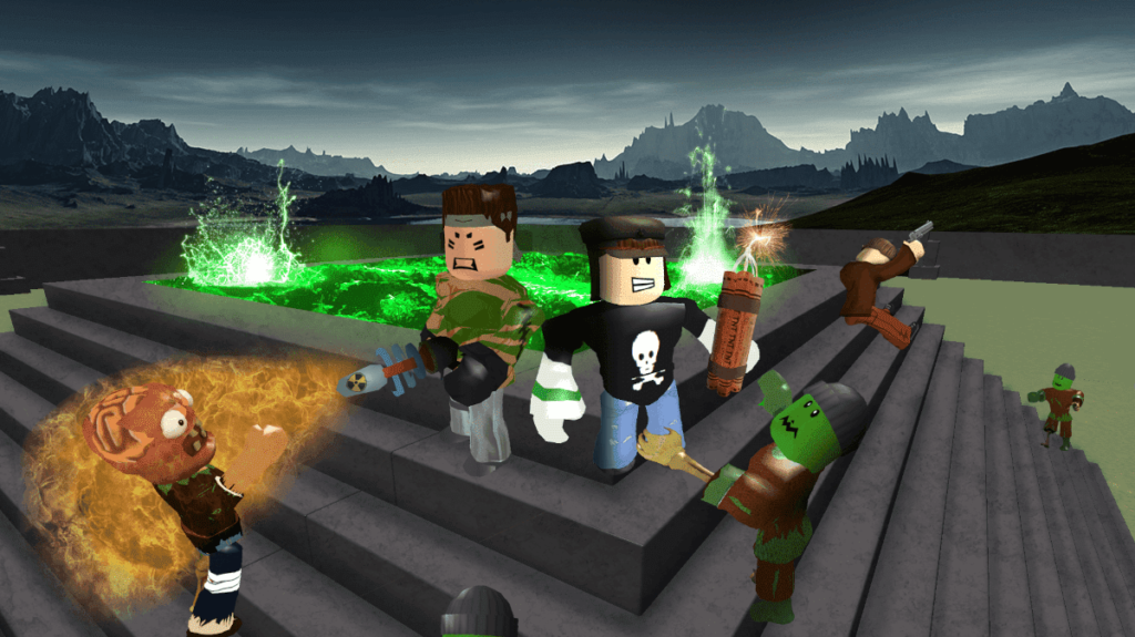 Сражения с зомби в Roblox
